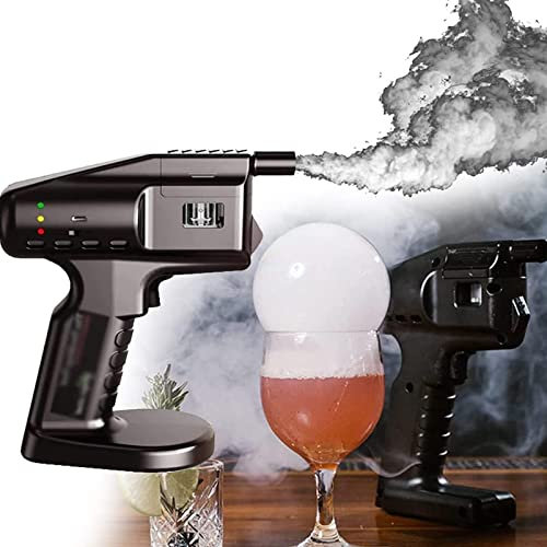 RayGenius Handheld Cocktail Smoke Introducer, Cocktail Smoke Gun, Smoke Generator Tool for Wine, Cheese, Meat Kitchen Food and Beverage Smoker.
