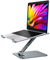 Babacom Laptop Stand Lap Desk, Ergonomic Foldable Computer Stand with Adjustable Height, Ventilated Aluminium Alloy Laptop Riser Compatible with MacBook Air, Pro, All 10-16 Laptops (Grey)