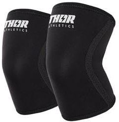 Thor Athletics Kniebandagen, Kniestütze für Gewichtheben, Powerlifting, Bodybuilding, Crossfit, Fitness, Knee Sleeve aus 7mm Neopren (XL)