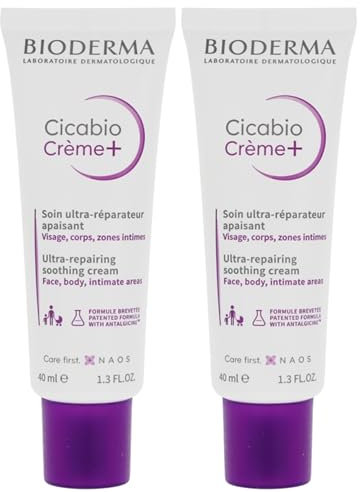 PARAVOSTRA Cicabio Crème Cicatrisante | Crème réparatrice et apaisante | Restaure l'épiderme | Apaise démangeaisons & sensations d'inconfort | Fabriqué en France | Lot de 2x40ML