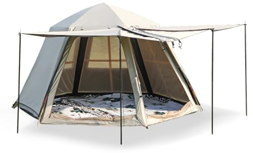 GIZNXBA Strandmuschel Uv Schutz Mit Vordach, 5-8 Personen Strandzelt Pop Up Mit Veranda, Pop Up Zelt Sonnenzelte Für Strand Pop-up Für Familie Outdoor-Camping