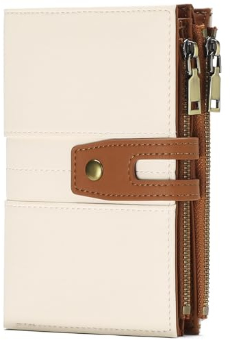 GAEKEAO Petit Portefeuille Femme Portefeuille en Cuir avec Fenêtre pour Cartes de Crédit et Cartes d'identité