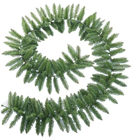 dvegGEE Home decor,greenery garland,2pcs 270cm PVC 260 Heads Artificial Garland Ivy Vine Pine Needles Cypress Garland Greenery Plant