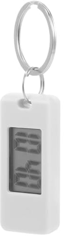 WRITWAA Digital Keychain Watch Silent Hanging Pocket Watch Lightweight Mini Key Ring for Students Backpack Timekeeping