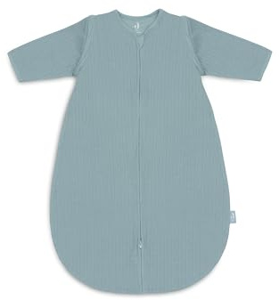 Jollein Schlafsack Baby Rund - Ajour Sea Green - 70 cm - Baumwolle - 0.5 bis 1.0 TOG - Abnehmbare Ärmel - Oeko-TEX Zertifiziert
