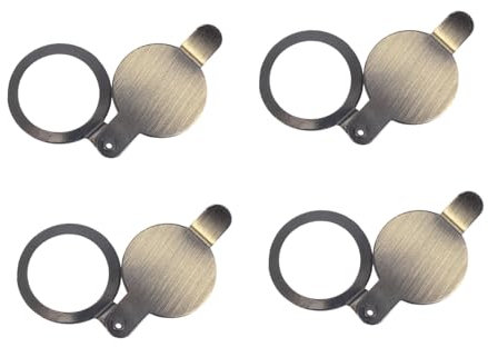 KONTONTY 4stücke Türspion Abdeckungen Aus Kupfer Privacy Door Peephole Cover Effektiver Sichtschutz Schutzplatte Für Wohnung Büro Und Haustür Langlebiger Türspion Schutz Vor Unerwünschtem e