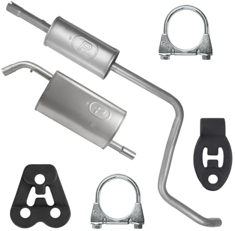 POLMOstrow Auspuff Mitteltopf und Endtopf für Smart Forfour 1 I W454 1.1 1.3 Fließheck 2004-06.2006