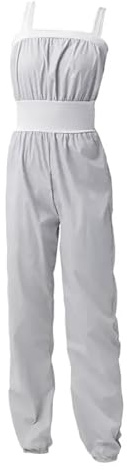 LuoAXINN Pantalones de Ballet for Mujer y niña, Mono Calentamiento for Baile, Pantalones Holgados, Yoga for Fitness, Cortos/Largos para Bailar(Long Grey,S)