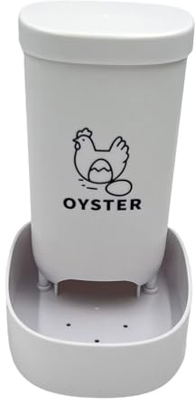 Uqezagpa Poultry Feeder For Chicken Shell And Grit With Easy Clean Design Stable Base For Pocket Farms Stable Chicken Feeding Container