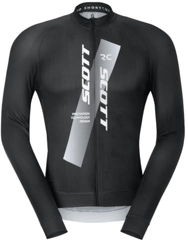 Scott RC Pro Fahrradtrikot Langarm schwarz/weiß 2026