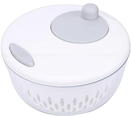 ZDAGELD Salad Spinner Cutter, 5 Blades 4500ml Multifunctional Vegetable and Fruit Washing Bowl with Strainer, Lettuce Spinner for Home Kitchen