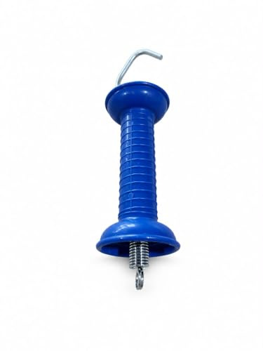 10 PCS Gate Handle for Electric Fence, Blue PP Handle, Insulated Spring Tension, Replacement Accessories for Fencing, for Pasture Gates, Enhanced Security