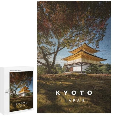 Puzzles for Adults 1000 PCS Puzzles Kyoto Golden Pavilion Adult Jigsaw Anti-Stress Toys Analysis And Logic Unique Birthday And Gifts 1000 PCS
