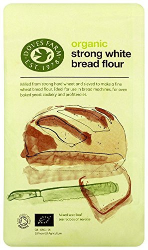 Doves Farm Organic Strong White Bread Flour 1.5 kg (Pack of 4)