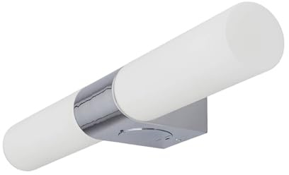 Lindby Wandleuchte, Wandlampe Bad Ziva (spritzwassergeschützt (Modern) in Chrom aus Metall (2 flammig E14) - Wandleuchten Spiegelleuchte Badezimmer Wandbeleuchtung Badezimmerleuchte