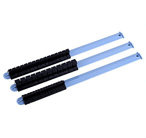 3Pcs Socket Rack Halter Werkzeug Halterung, Socket Rack Holders Clip auf Schiene Tool Tray Organizer Lagerung mit 1/43/8 1/2Zoll