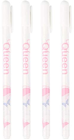 4 Stücke 0,8mm weiße Gelschreiber, Marker mit weißer Tinte DIY dekorativ für Grußkarten
