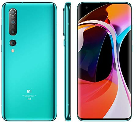 Mi 10 Smartphone Telefono 8GB 256GB Leading 5G connettività e performance 90Hz 6.67'' DotDisplay 108MP quad camera 4780mAh verde
