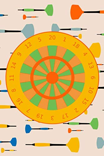 Notizbuch A5 Kalender 2021 Dartspiel Taschenkalender Terminplaner Jahreskalender: Schreibblock retro Dartscheibe Dartpfeile Spielbuch Terminkalender ... Männerabend Vatertag Vater Ehemann