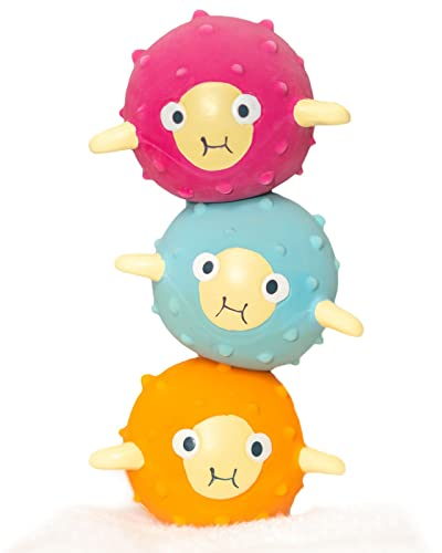 Splash About Pack of 3 Pufferfish Sensory Pool & Bath Toys