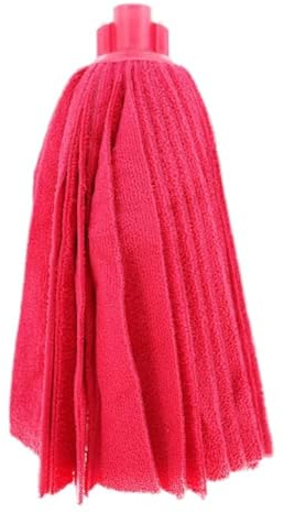CABLEPELADO - Mocio ecologico in microfibra con strisce piatte, colore rosso