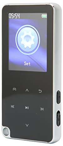 Dilwe Lettore MP3, lettore musicale digitale classico con scheda SD da 1,8 pollici Lettore musicale Bluetooth con funzione di registrazione per camminare e correre(16G)