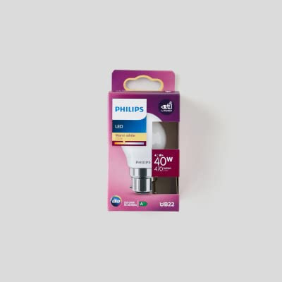 Philips LED-Leuchtmittel, Warmweiß, 40 W, B22, 1 Stück