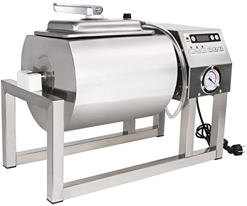 Beeketal 'FTB-18T' Gastro Vakuum Tumbler Tischgerät mit ca. 18 Liter Volumen (Max. 10 kg Fleisch), Vakuum Marinator zum schonend Mischen, Marinieren, Einsalzen und Poltern von Fleisch unter Vakuum