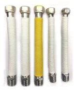 Kit Tubi Flessibili rivestiti 1/2 pollice 200/400 in acciaio inox antirumore per installazione caldaia - Kit giunti flessibili per montaggio boiler e caldaie confezione da 5 pezzi
