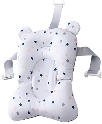 Katutude Cojín de baño para bebé, cojín para bañera, asiento de baño para recién nacidos, asiento de baño para bañera, inserto de bañera plegable para recién nacidos de 0 a 12 meses