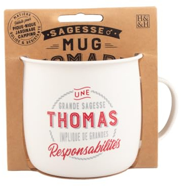 Taza de té y café personalizada Thomas Nomade - Regalo para hombre