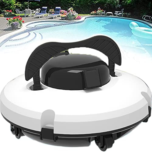 ExoticaBlend Robot Piscine, Aspirateur Piscine pour 120 Minutes D'autonomie, Nettoyeur de Piscine avec Deux Moteurs D'entraînement, Robot de Piscine sans Fil Parfait pour Piscines Jusqu'à 80 m²