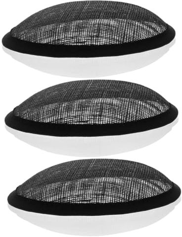 KONTONTY 3stücke Versatile Hut Elegante Hutbasis Aus Filz Für -Haarschmuck Rundes Design Atembar Und Bequem Für Modische Accessoires Und Kreative Projekte