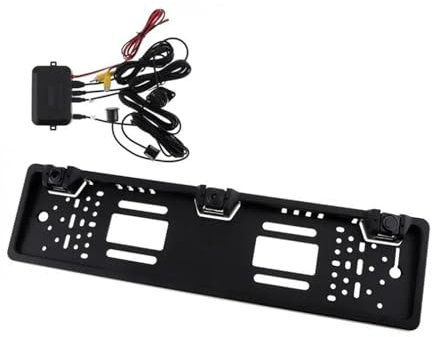 Rückfahrkamera Auto Mit Umkehr Radar Parksensor Für Europäische Nummernschild Rahmen Backup Kamera Rückansicht Kamera Auto Rückfahrkamera