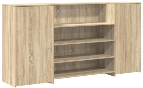 vidaXL Empfangstheke Sonoma-Eiche 200x50x103,5 cm Holzwerkstoff
