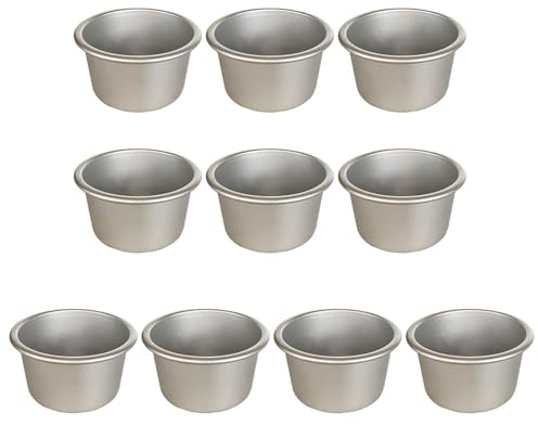 Confezione da 10 stampi antiaderenti per torte, muffin, muffin, piccole uova, crostate, pratico strumento da cucina