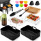 Hot Air Fryer Accessories, 11 Pieces Airfryer Accessories for 8.5L-9.5L Dual Zone Air Fryer, Compatible with Ninja, Cosori, Cookwise, Contains Silicone Moulds, Rusts, Oil Sprayers, Gloves, Pliers and
