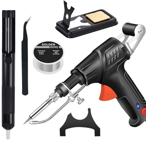 Intern Beheizte Industrielle Laserschweißwerkzeuge, Multifunktions Lötkolben LötpiSchweißen-Set, Löten von Leiterplatten, Reparatur von elektronischen Geräten, etc (Schwarz)