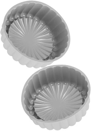 CIYODO Stampo per Torte in Silicone Resistente a Alta Temperatura 2 Pezzi Forma Tonda a Petalo per Dolci Versatili da Forno
