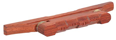 Gatuida Verstellbarer Mandolinensteg Zufällige Farbe Ersatz Mandolinenbrücke Robustes Naturholz mit Einfacher Montage für Mandoline Zubehör und Musik Instrument