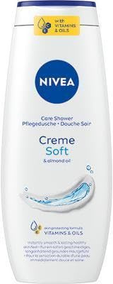 NIVEA Creme Soft Duschgel 4x650 ml – feuchtigkeitsspendend mit Vitamin C & E und natürlichen Ölen – pH-hautneutral, für alle Hauttypen