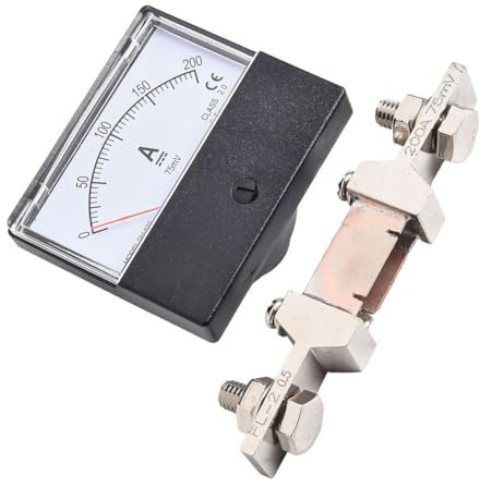 Amperometro analogico DH670 per misurazione della corrente CC, migliorato con shunt per una maggiore sicurezza e precisione (300A)