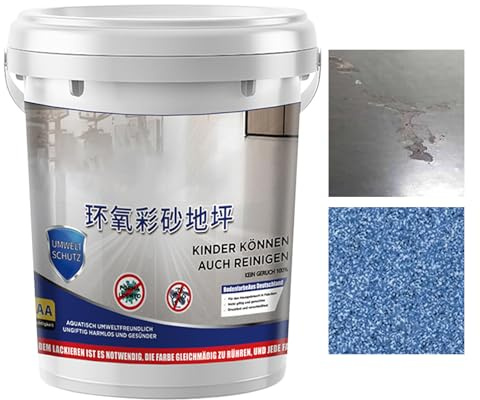 Vernice epossidica per pavimenti in calcestruzzo, impermeabile, per sabbia, resistente alle macchie, ad asciugatura rapida, per cantine, cemento, interni, esterni, edilizia, garage
