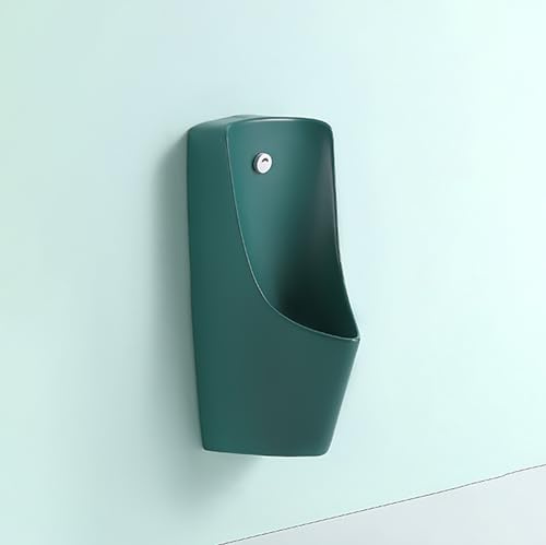 Orinatoio Maschile Antitraboccamento,Orinatoio Commerciale in Ceramica a Parete,Scarico con Sensore Intelligente,per Centri Commerciali.(35x38x75cm/13.78x14.96x29.53in)