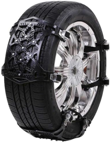 Riloer Lot de 6 chaînes à neige réglables antidérapantes pour voiture - Pour pneus de 165 à 275 mm