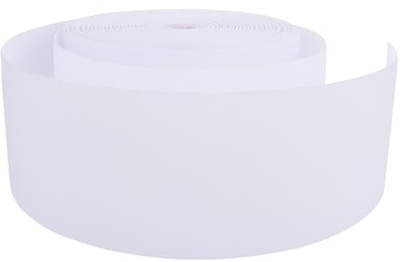 VILLCASE Cinta para Cortina de Poliéster 8 Cm Cinta de Ojales para Cabecera de Cortina Perforada Accesorio DIY de Ducha Puerta y Varilla Romana Durable y Resistente