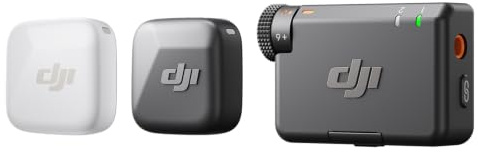 DJI Mic Mini (2 TX + 1 RX), Audio Riche en détails, Microphone Cravate sans Fil pour caméra/Android, vlog à 2 Personnes, Production en équipe