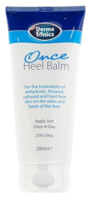 Dermatonics Once Heel Balm | Long-lasting Relief for Rough, Dry & Callused Feet | Paraben-free, Clinically Proven, Suitable for Diabetics | Visible Results in 1 Day | 200 ml