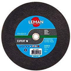 Leman - 10 disques à tronçonner rail de chemin de fer, fonte à moyeu plat - D. 300 x Al. 20 x Ep. 3,5 mm - 1104301 - Leman