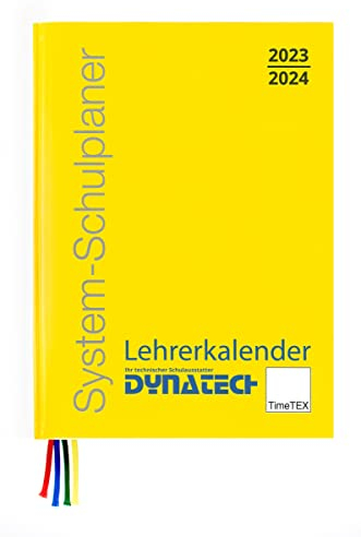TimeTEX System-Schulplaner A4-Plus Gelb - Schuljahr 2025-2026 - Lehrerkalender - Lehrertimer - 10750 - mit breitem Verschlußgummi